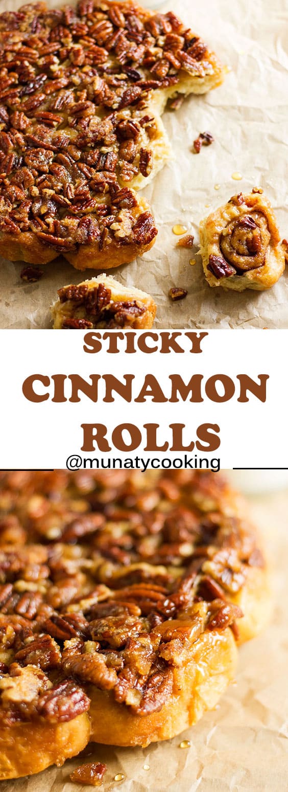 Sticky cinnamon rolls recipe munaty cooking