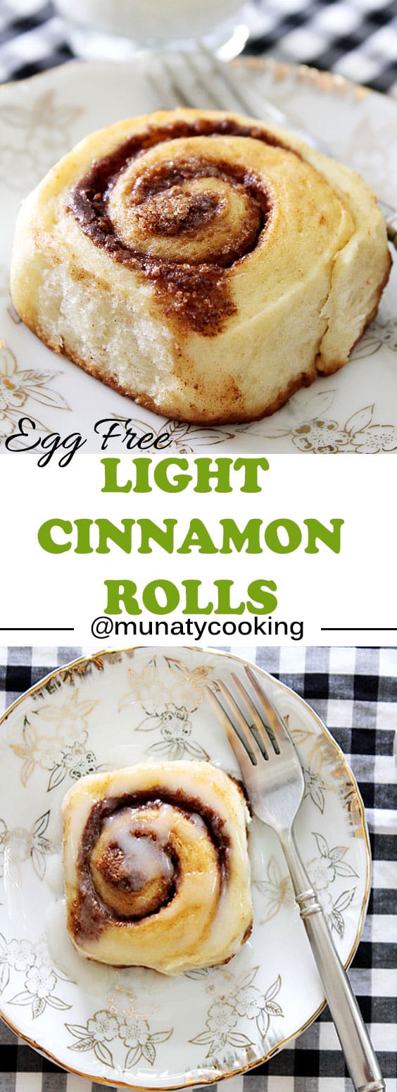 Light Cinnamon Rolls Eggless Munaty Cooking