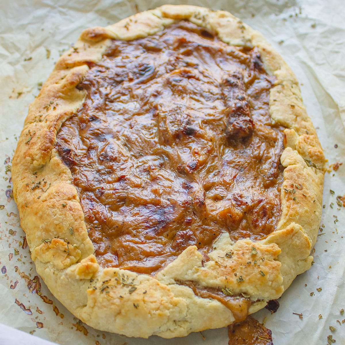 Sausage and Caramelized Onion Galette feature image 2026.