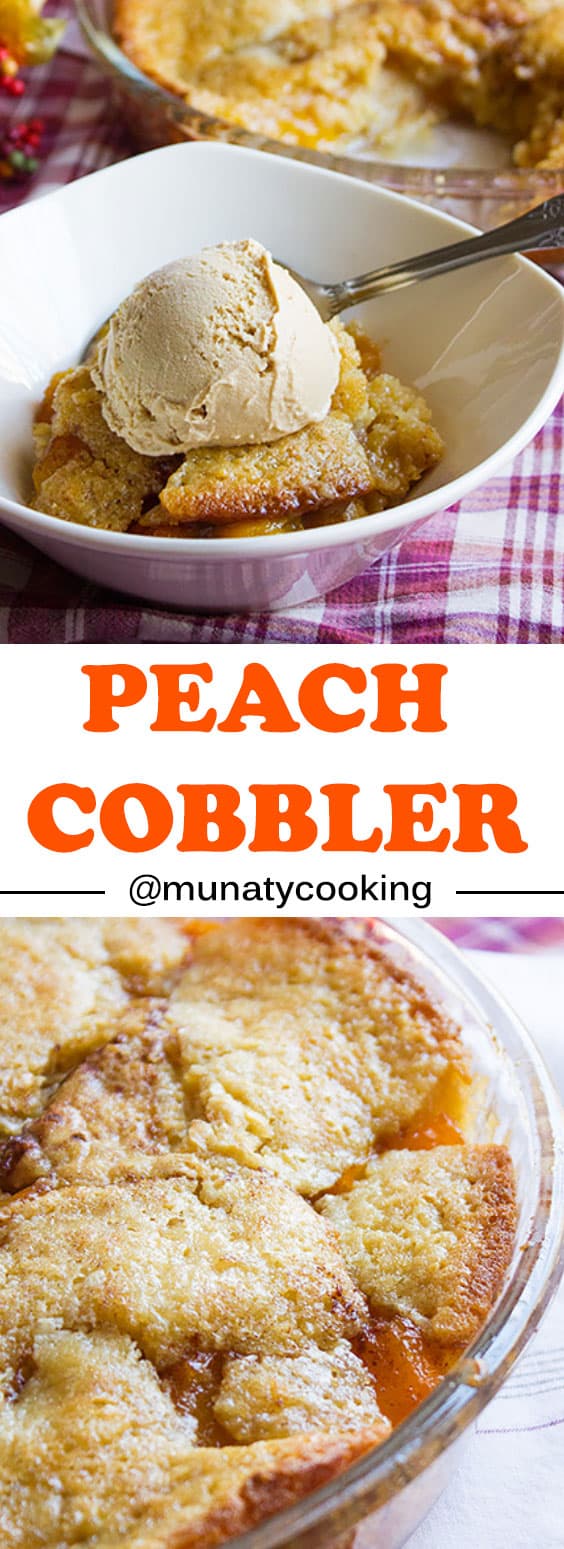 Delicious and easy to make peach cobbler. Make this summer special and make some for your family. #peachcobbler #peachrecipes