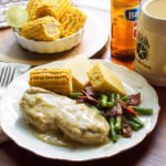 The feature image of turkey smothered leg