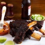 feature image of fall off the bones ribs
