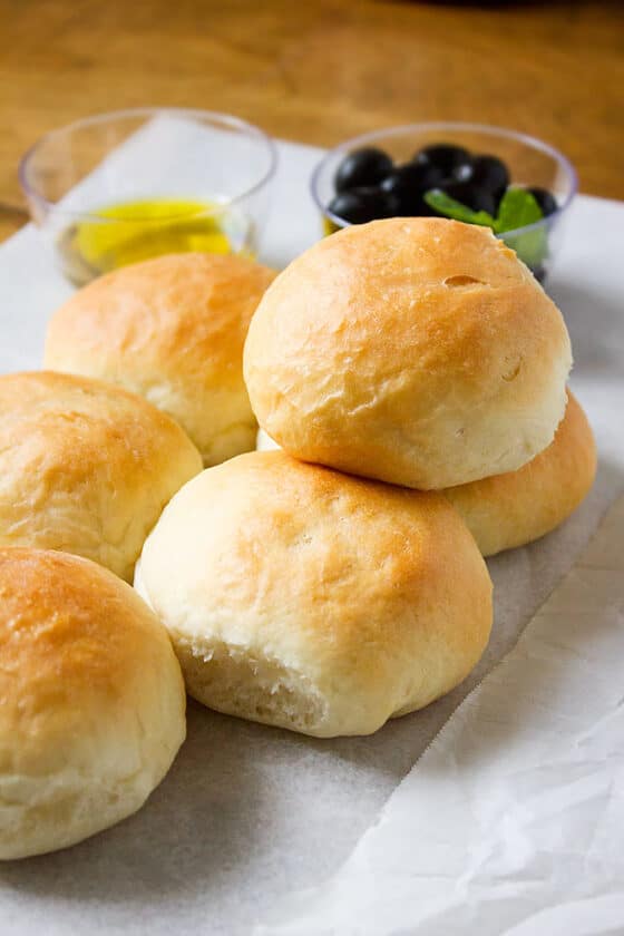 No Knead Dinner Rolls Egg Free