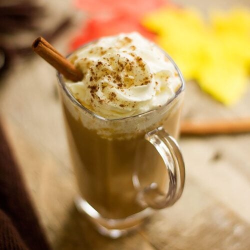 Homemade Pumpkin Spice Latte Recipe ready in few minutes. #latte