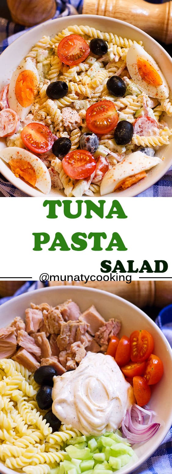 Tuna Pasta Salad Recipe. Best salad for BBQ and is a hearty salad so you can have it as brunch to keep you full.