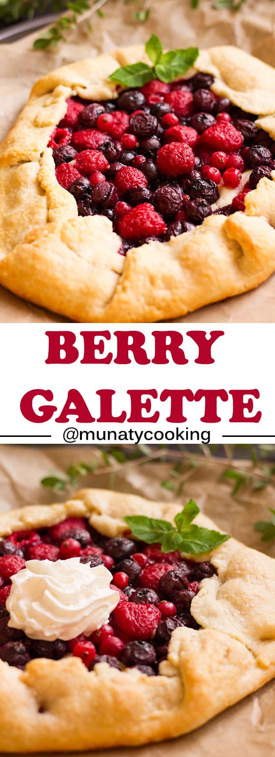Berry Galette Recipe. An easy recipe for a French dessert that will please a crowd. #dessert #dessertrecipe #galette