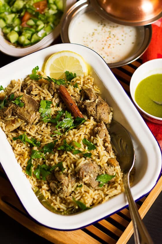 Saffron Rice with Beef or Lamb. Zafrani Pulao