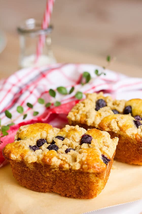 Easy Mini Blueberry Coffee Cake Loaves Recipe Munaty Cooking