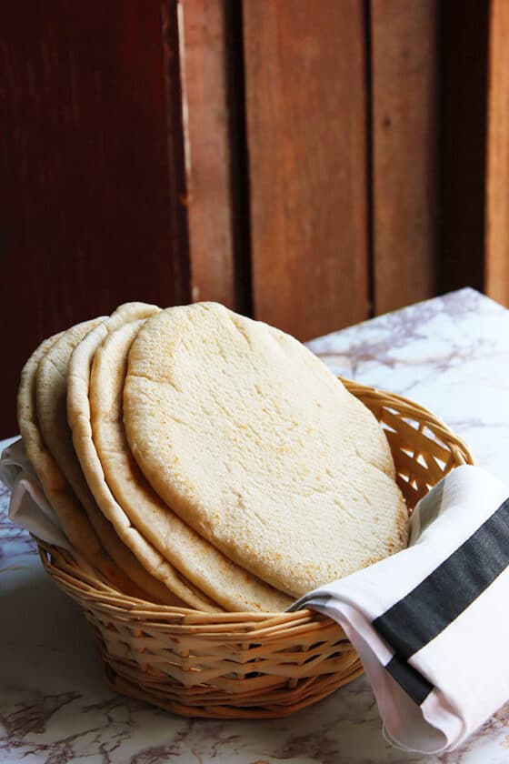 how to make pita bread at home without oven