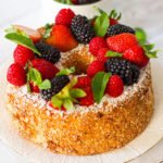 Small image of homemade angel food cake.