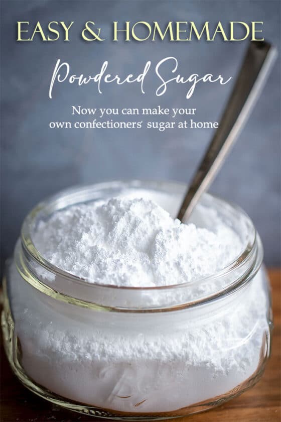 Confectioners' Sugar Powdered Sugar Recipe