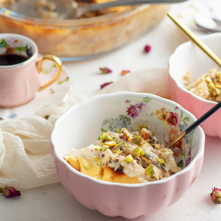 Super Easy Umm Ali (Egyptian Bread Pudding Recipe)