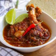 Jamaican Brown Stew Chicken Feature 2023.