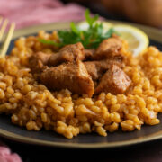 Bulgur Pilaf Recipe Feature image.