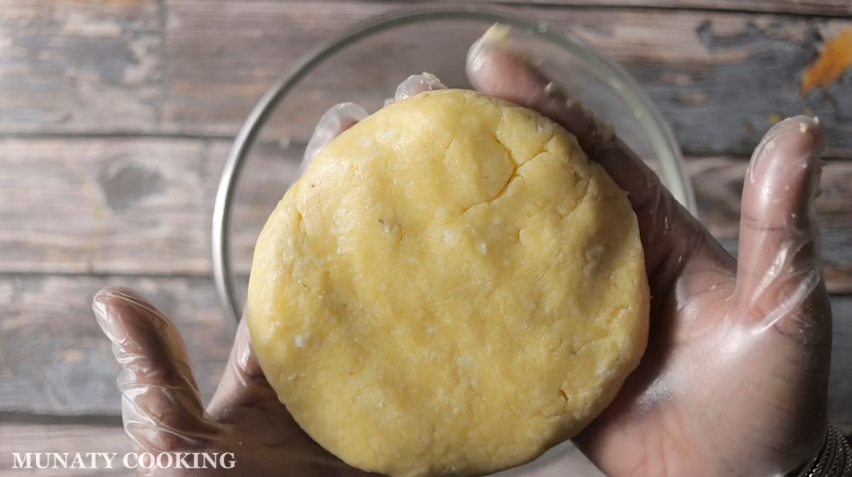 Forming the dough.