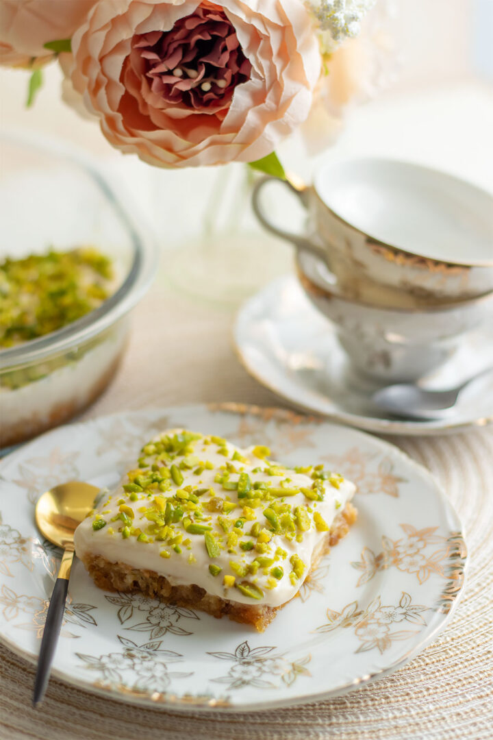 Aish El Saraya (Easy Middle Eastern Dessert)