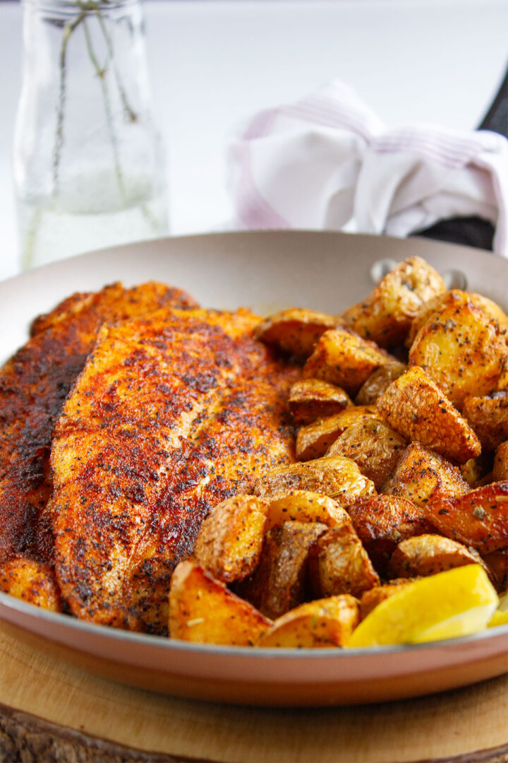 Pan Fried Fish with a Golden-Brown Crust