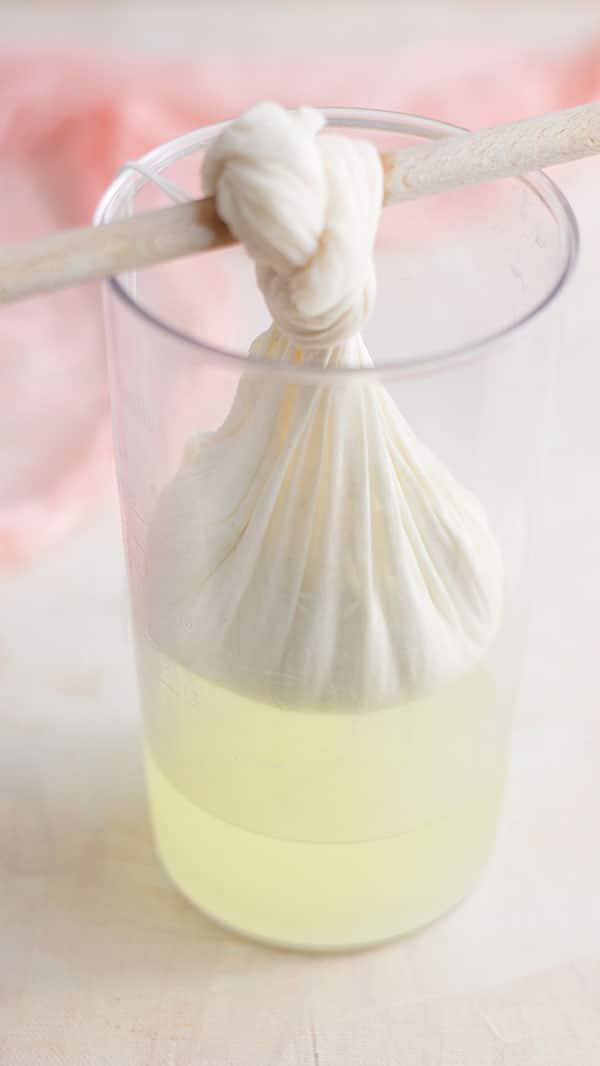 More whey came out of the yogurt after straining for 19 hours in the fridge.